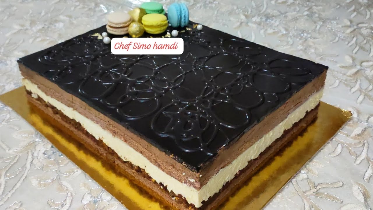 كاطو رويال بطريقة احترافية👌بموس الشوكولا والفانيليا مع طبقة مقرمشة اكثر من رائعة /entremet royal
