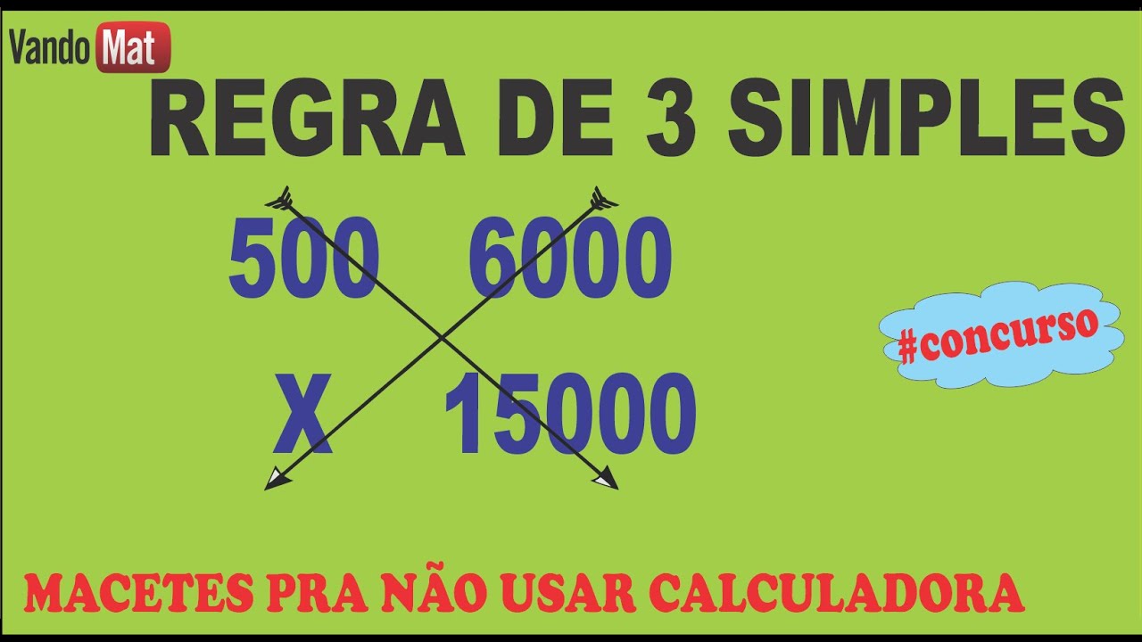 REGRA DE 3 SIMPLES PARA INICIANTES / COM MUITOS MACETES #encceja #concurso #enem