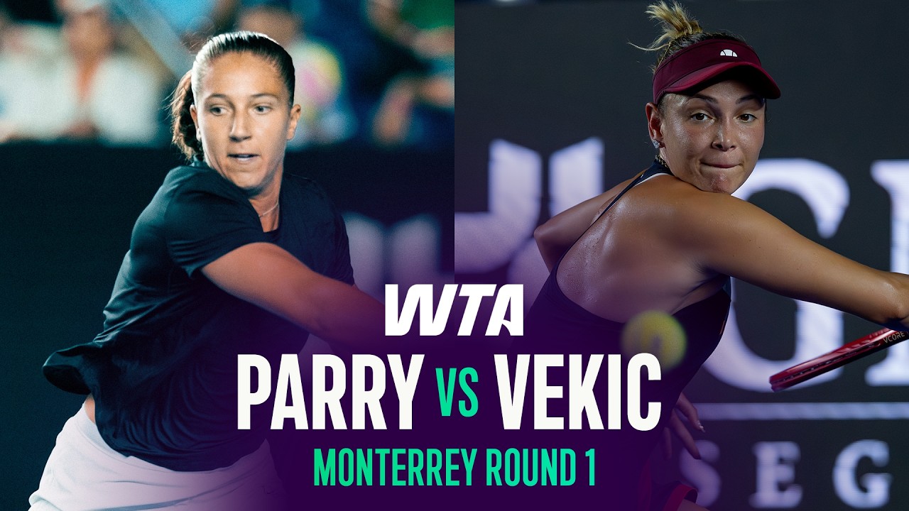 Диан Парри против Донны Векич | Монтеррей 2026, 1-й круг | Обзор матча WTA