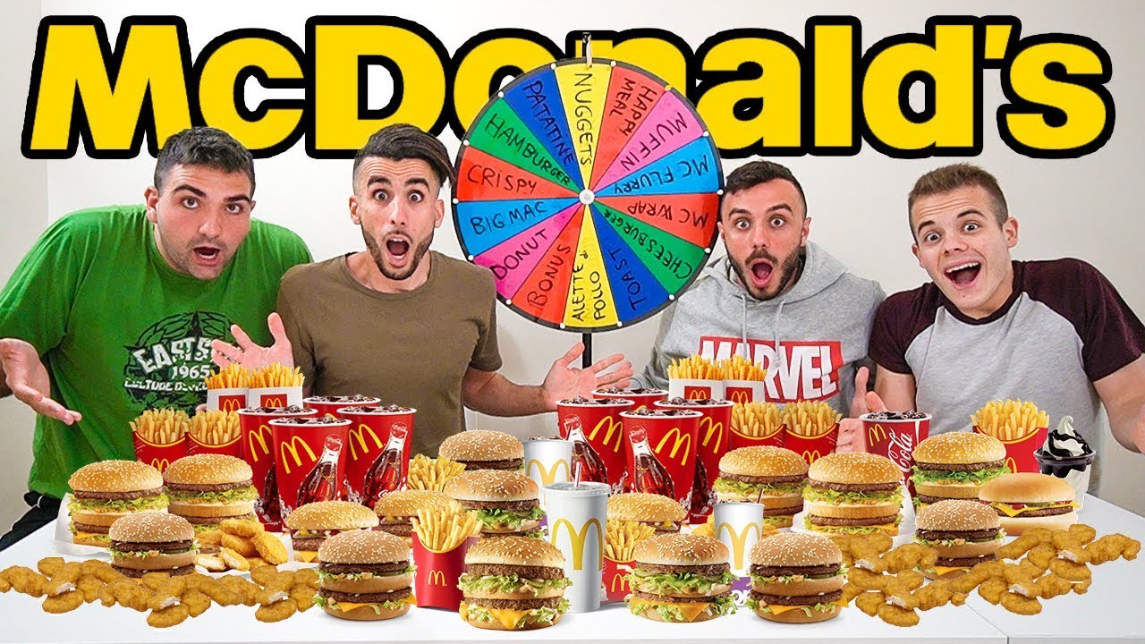🍔🍟 ORDINIAMO McDONALD'S con la RUOTA! 😱 E' ARRIVATO DI TUTTO!  w/ FIUS GAMER, ENRY LAZZA e TATINO
