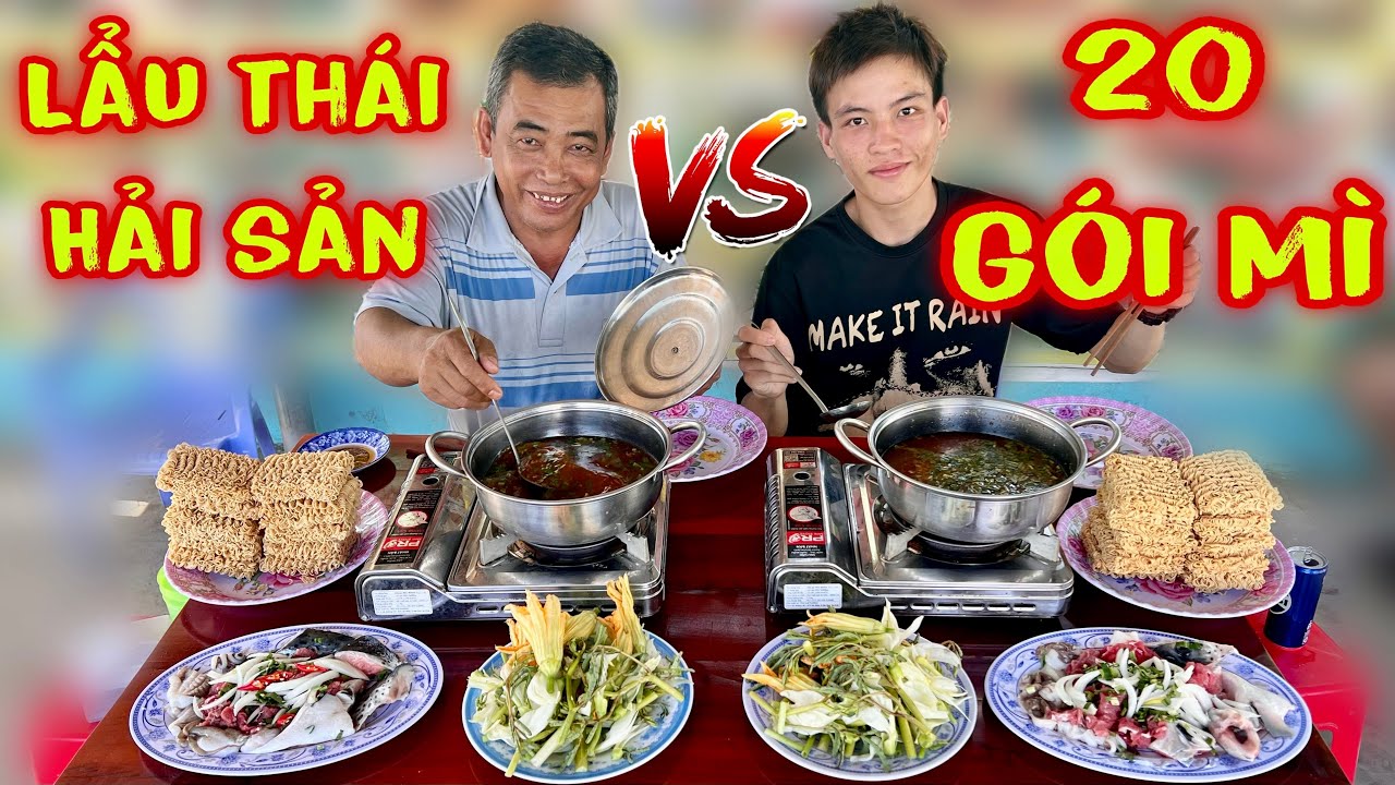 Hoàng Tốc Độ Chạm Mặt Anh 3 Móc Ăn Đua 2 Cái Lẩu Thái Hải Sản Cay Nóng Kèm 20 Gói Mì Xem Mà Nín Thở