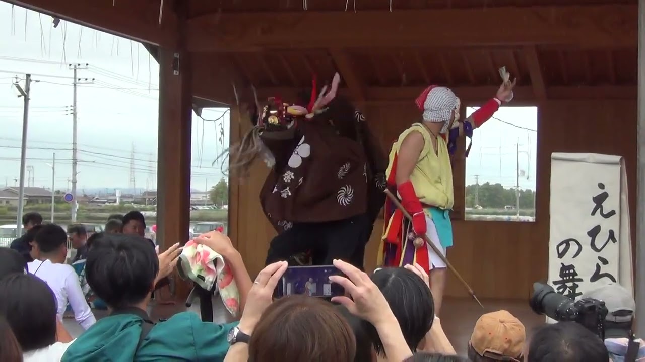 令和７年国安天満神社秋祭り国岡「えひらい」