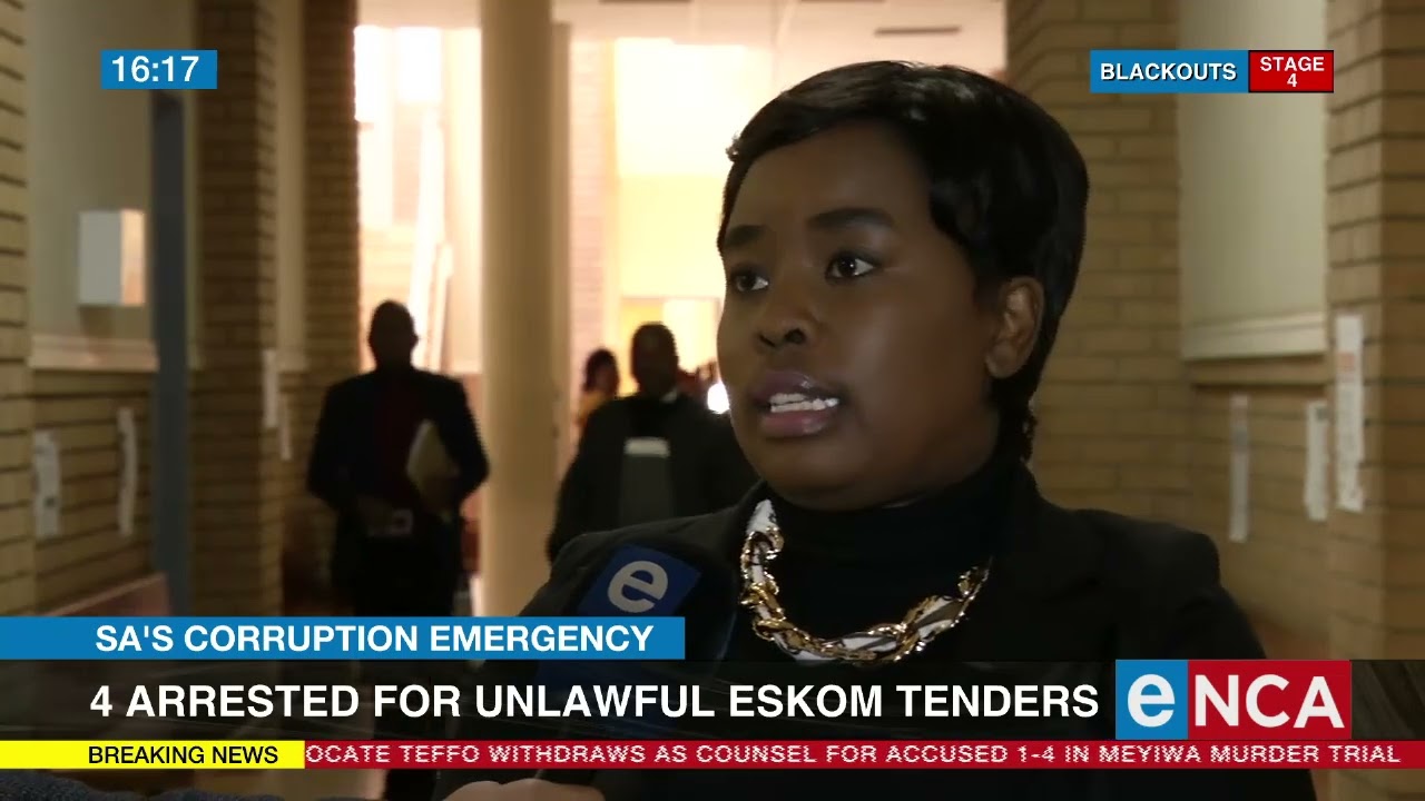 Four arrested for unlawful Eskom tenders