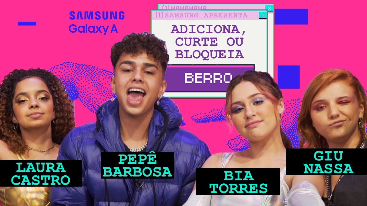 GIU NASSA quer jantar com MÁRIO JR? PEPE BARBOSA e BFF GIRLS jogam CURTE, ADICIONA ou BLOQUEIA