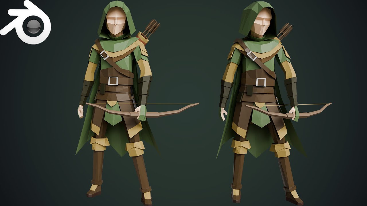 How to Make Low Poly Character in Blender - 3D Tutorial for Beginners
