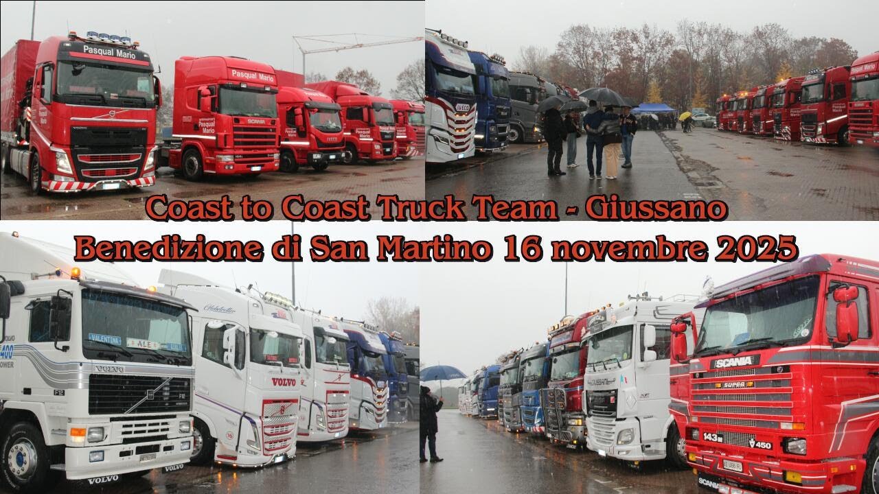 Coast to Coast Truck Team - Giussano 16 novembre 2025 - Benedizione di San Martino