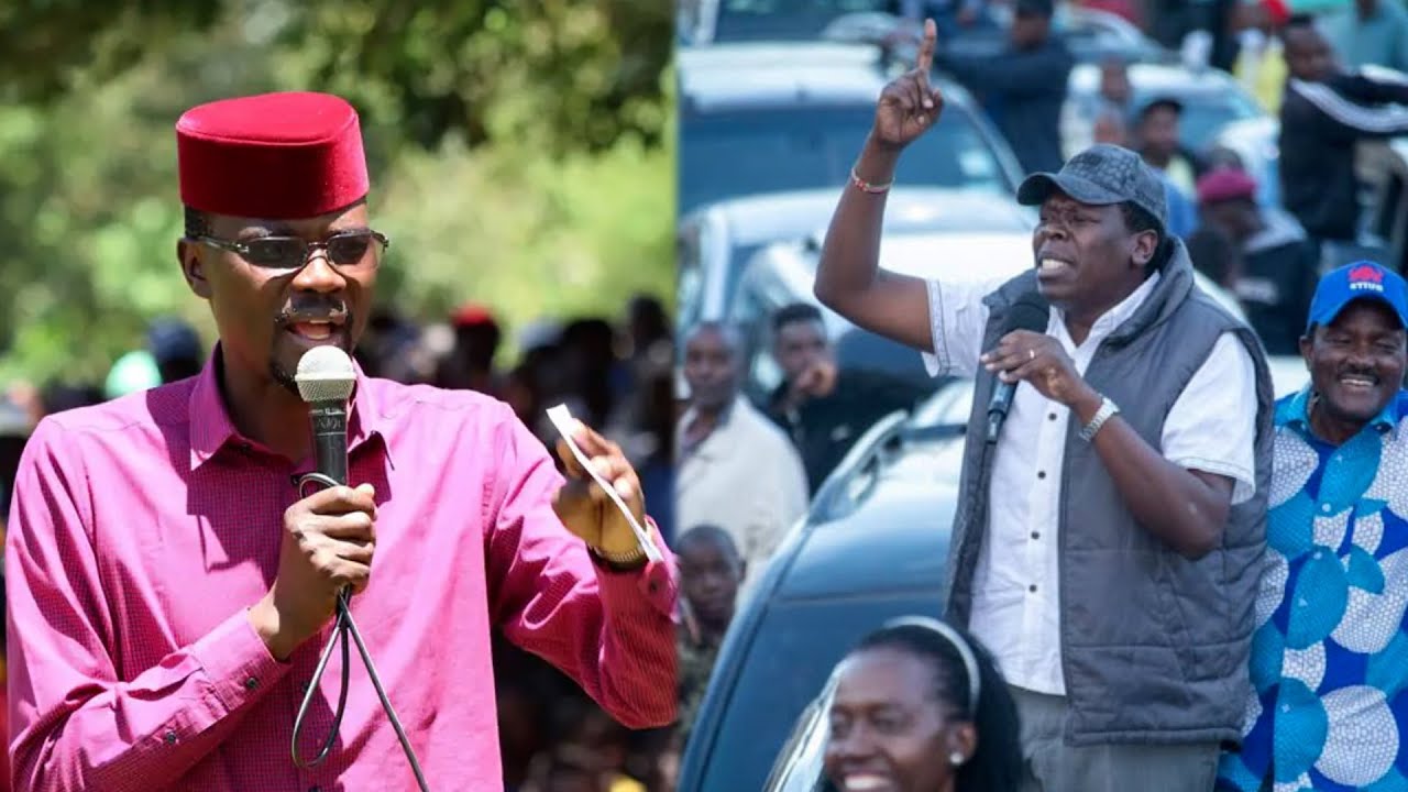 Drama in Bungoma as Eugene Wamalwa and Didmus Barasa almost fight infront of Raila Odinga!