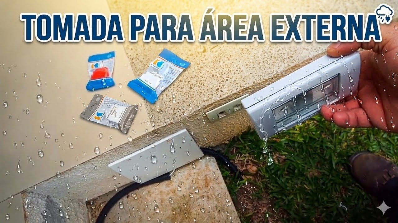 TOMADA para ÁREA EXTERNA 🔌🌧