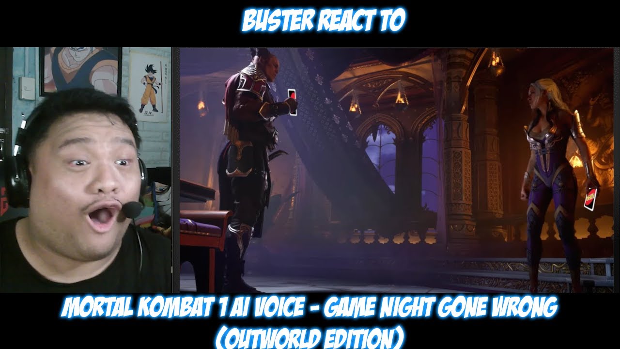 Реакция Бастера на | Mortal Kombat 1 AI Voice — Game Night Gone Wrong (Outworld Edition)