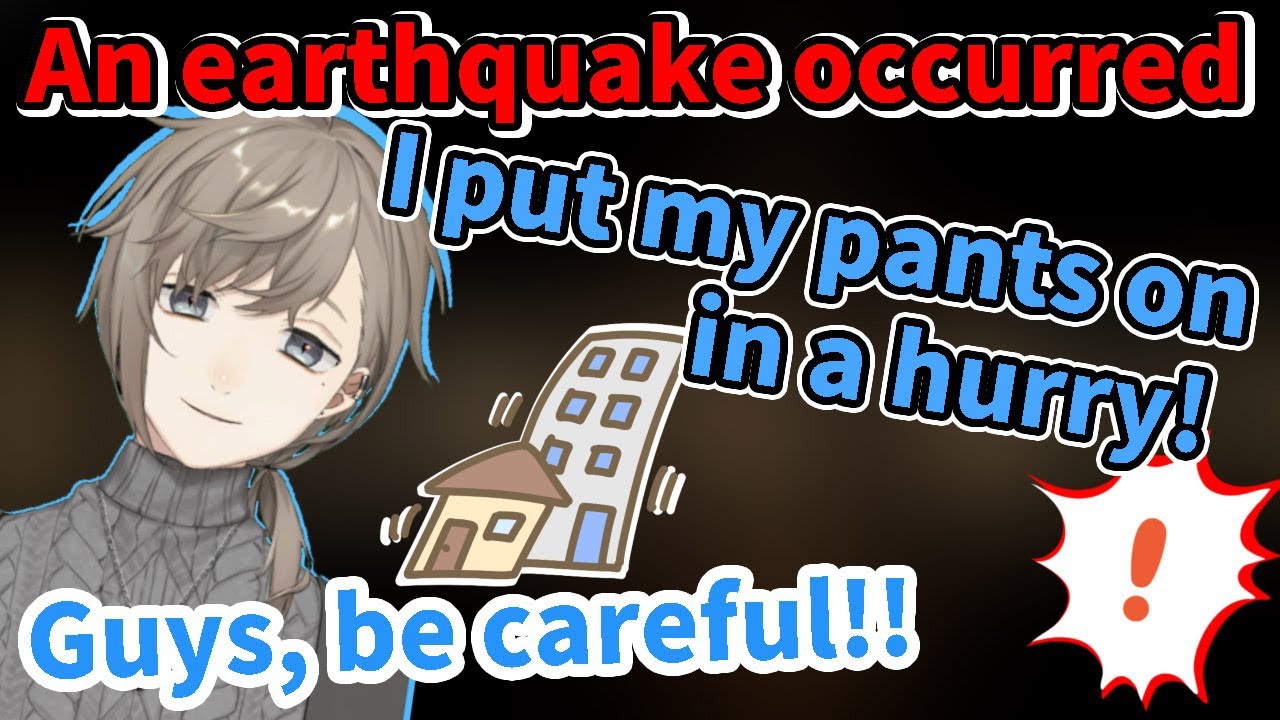 ［Eng Sub］Earthquake of intensity 5! Kind Kanae worries about his viewers ［Nijisanji/Clips］