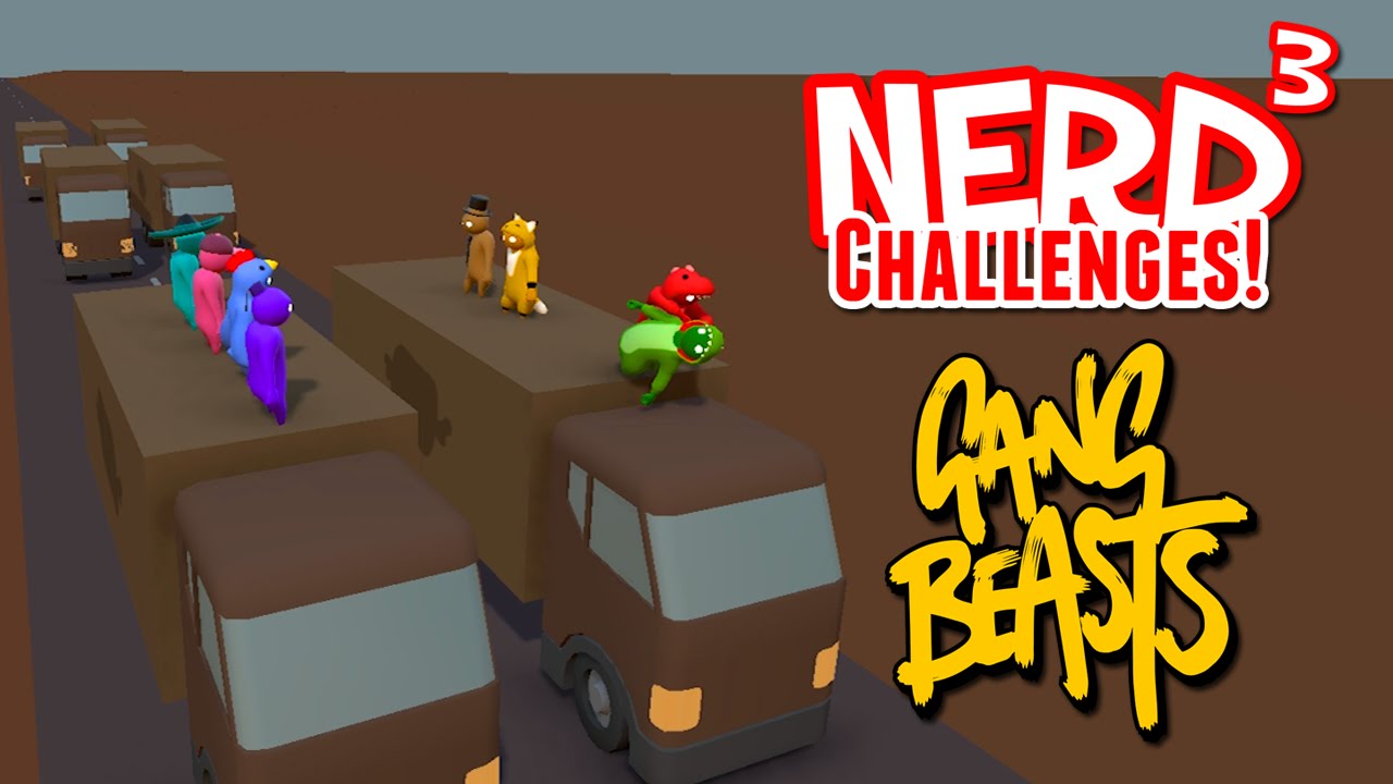 Nerd³ Challenges! How to Save a Life - Gang Beasts
