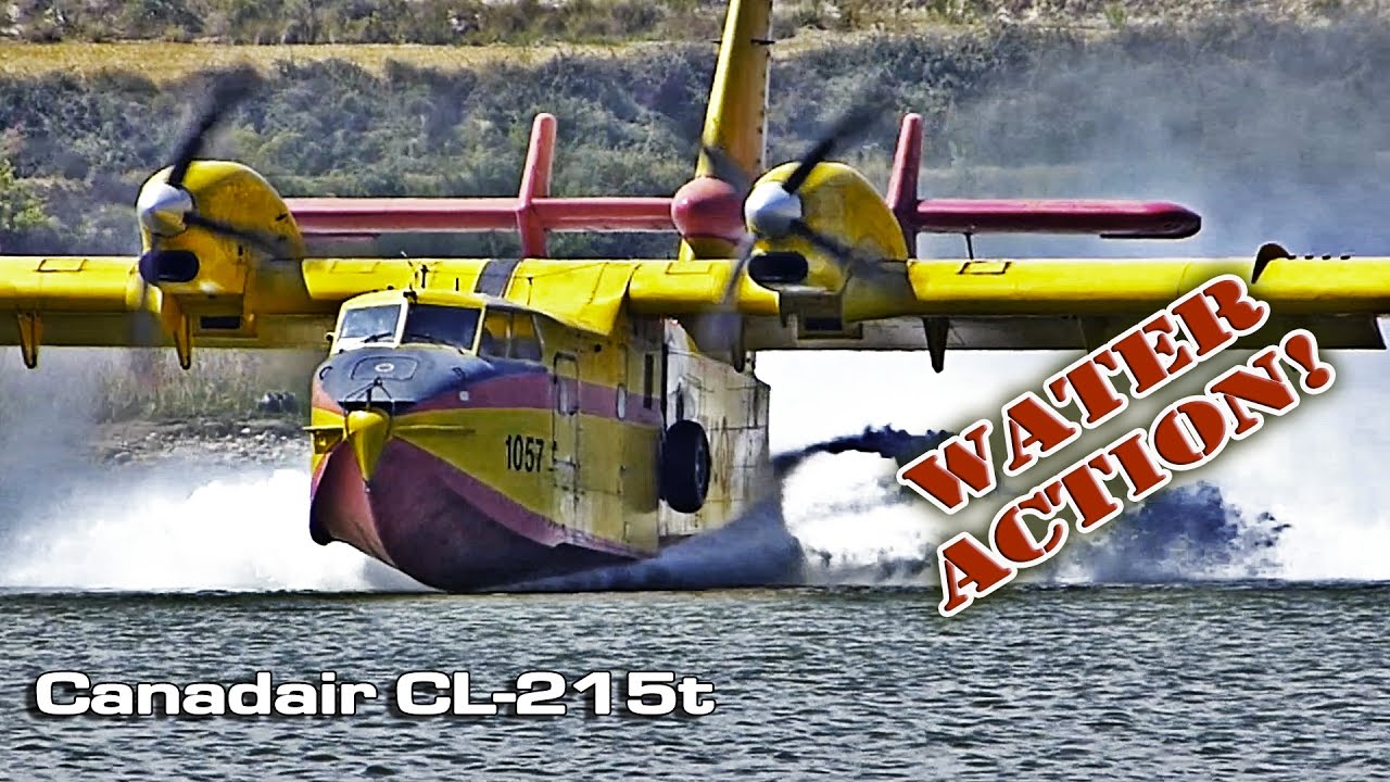 Canadair CL 215T Water Action!