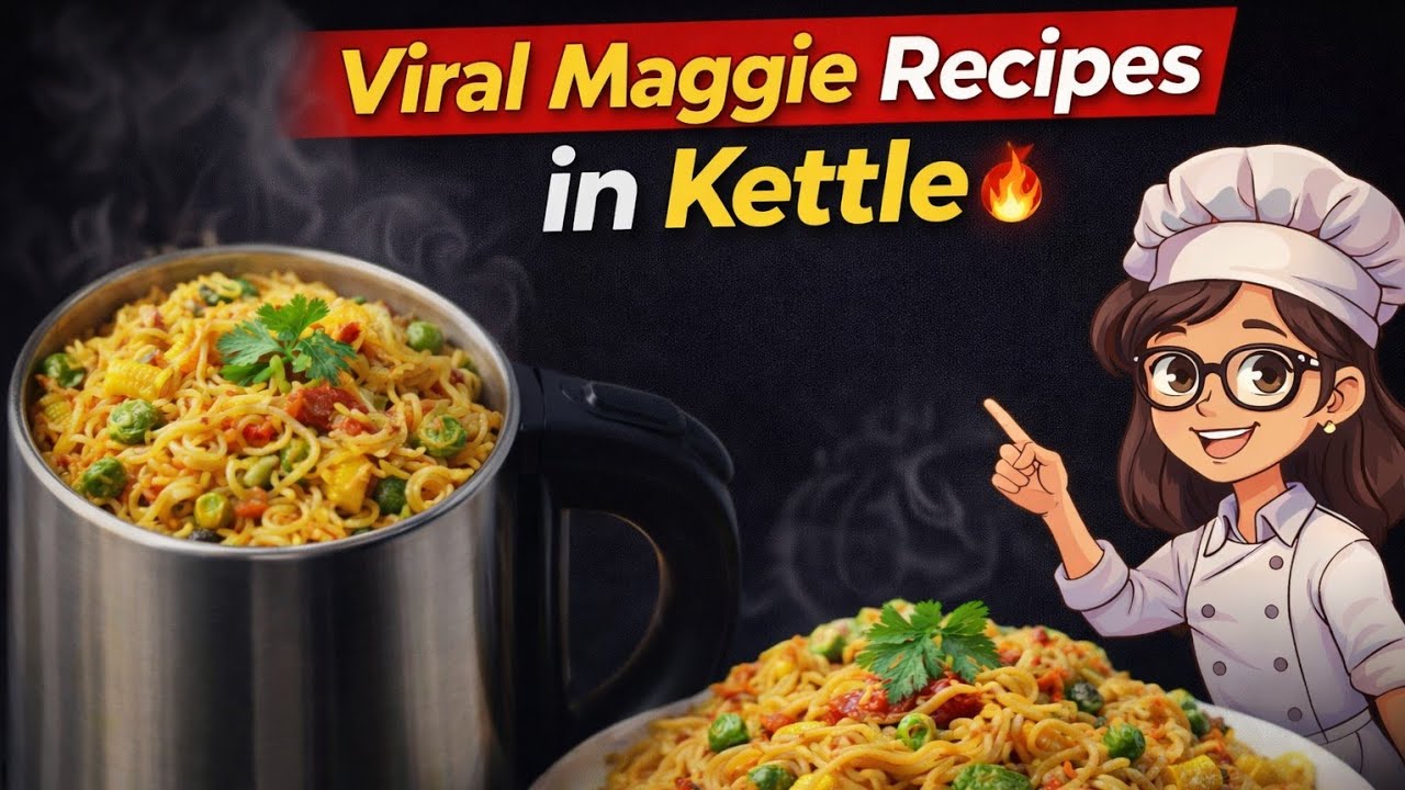 2 Viral🔥 Maggie Recipes Made in a Kettle |Zero Gas cooking 🤨