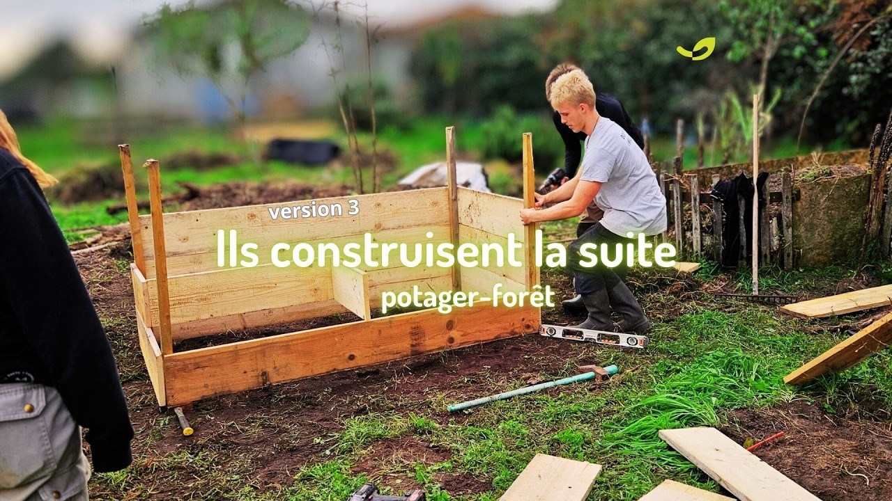 🌱 Partir de la friche jusqu'au potager‑forêt (Version 3) : buttes forestières & lombricompostage
