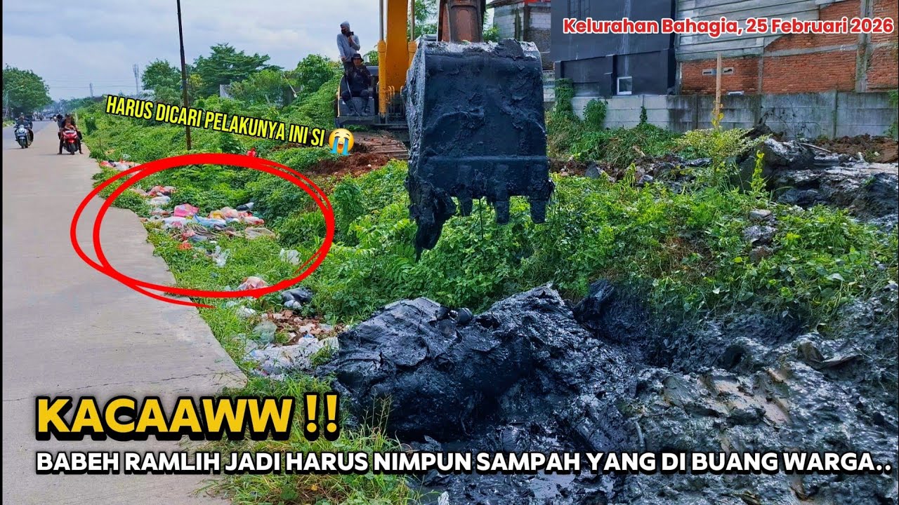 KACAW ‼️ BANYAK ORANG JADIKAN SEPADAN JALAN TEMPAT PEMBUANGAN SAMPAH ‼️ BABEH RAMLIH TAMBAH KERJAAN