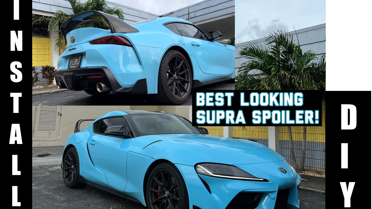 Установка спойлера Toyota GR Supra Seibon своими руками! Карбоновый спойлер MB Style для A90 A91 ...