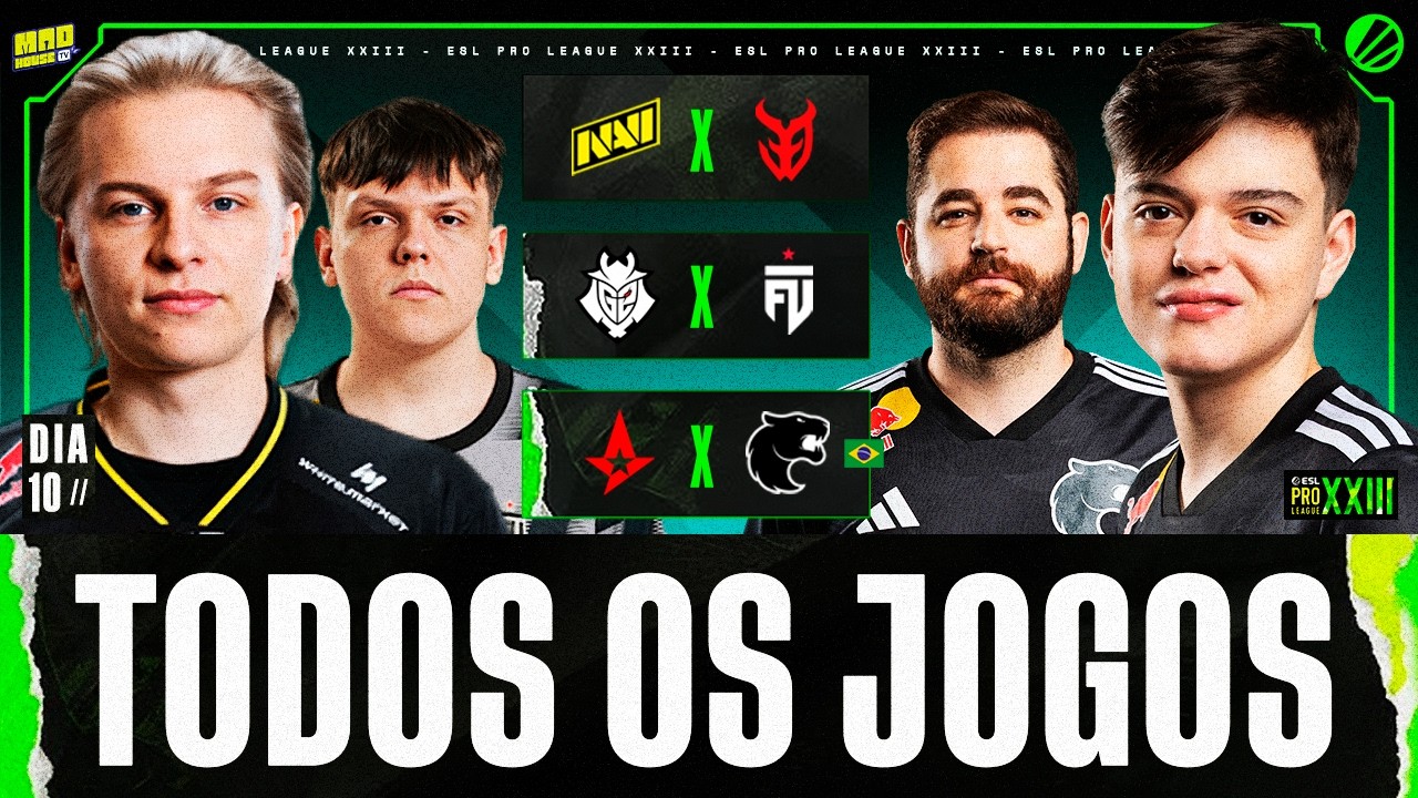 NAVI X 3DMAX - ESL PRO LEAGUE SEASON 23 STAGE 2 (DIA 05) - AO VIVO !social !jogoscs !formulario