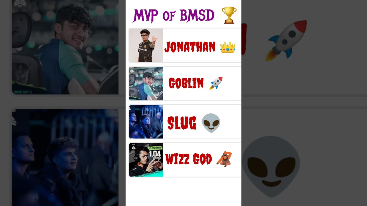 MVP of bmsd 🏆 jonathan vs goblin 🚀godl vs soul 👽 bmsd Winner 🏆 #bgmi #bmsd #godlike #jonathangaming
