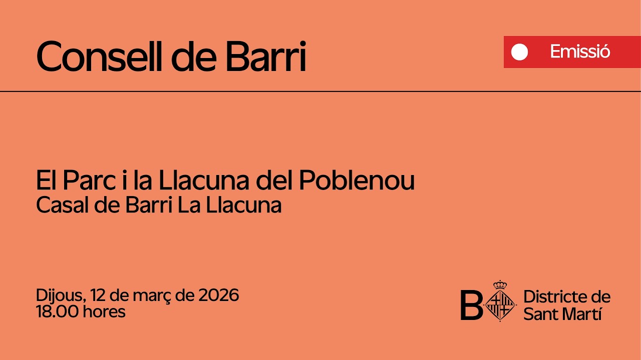 Consell de Barri del Parc i la Llacuna del Poblenou