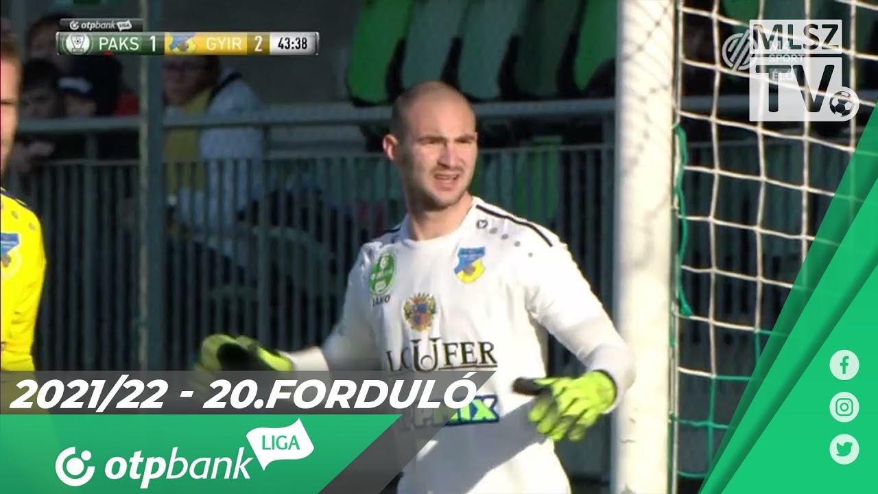 Paksi FC – Gyirmót FC Győr | 2-3 | (1-2) | OTP Bank Liga | 20. forduló | MLSZTV