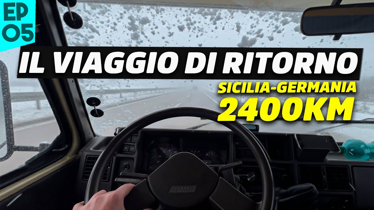 TRAVERSATA DI RITORNO DALLA SICILIA ALLA GERMANIA CON 75 E CAPPUCCINO