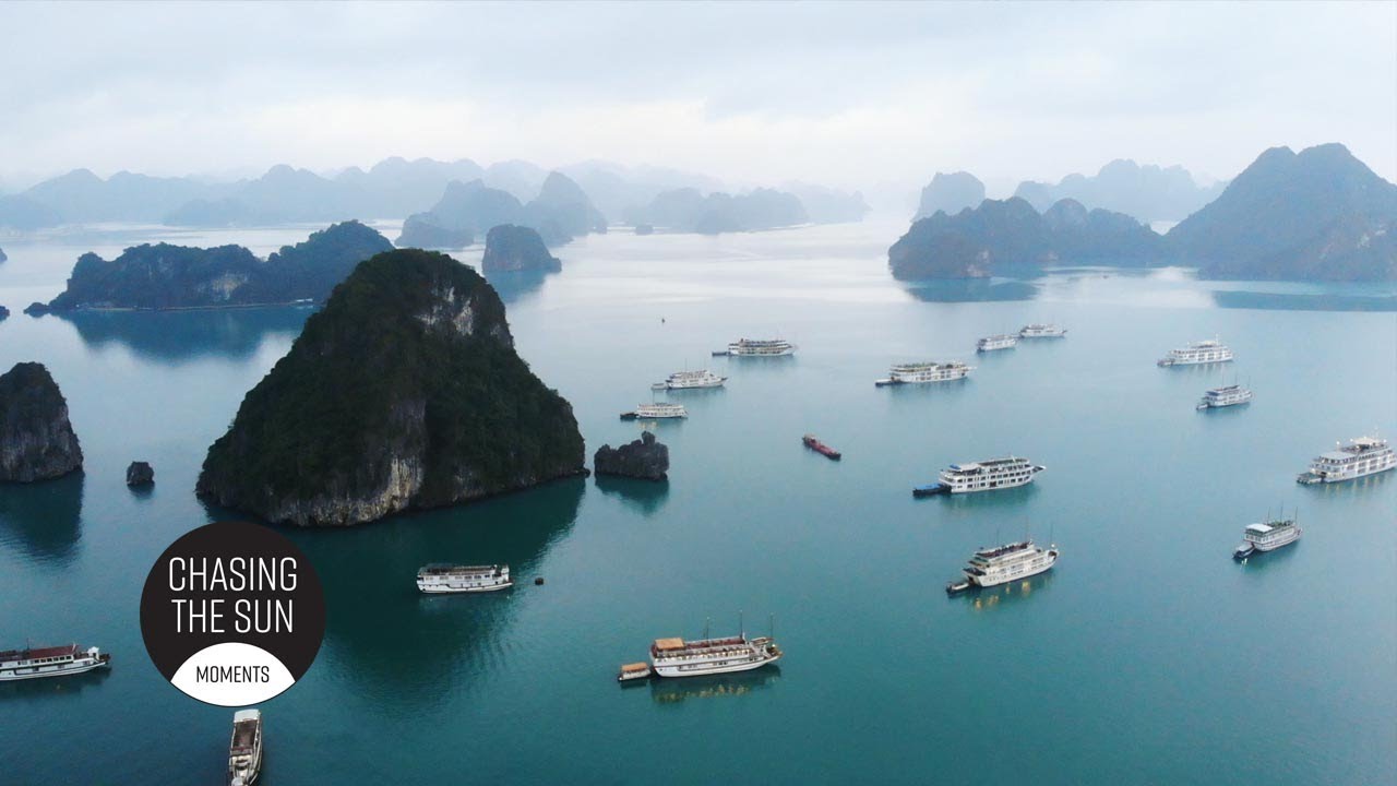 HA LONG BAY, TITOP ISLAND and SUNG SOT CAVE, VIETNAM.