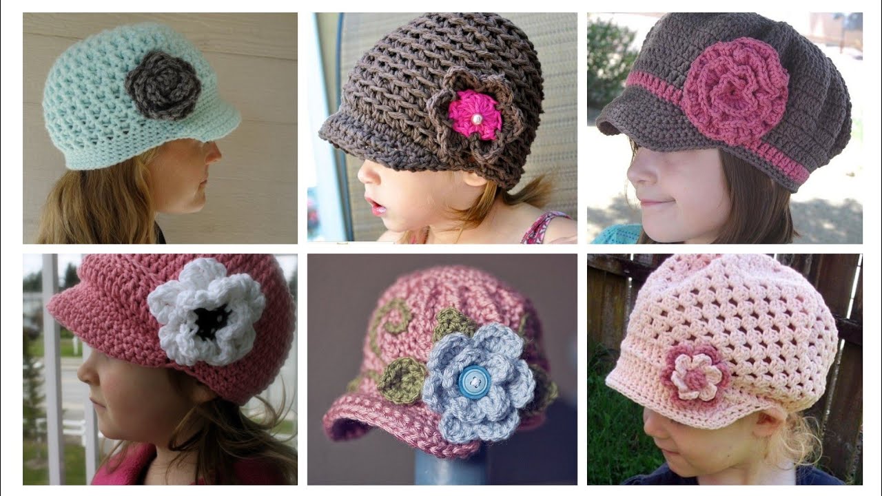 how to make a very beautifull and fancy crochet different side flower baby girls hat cap design