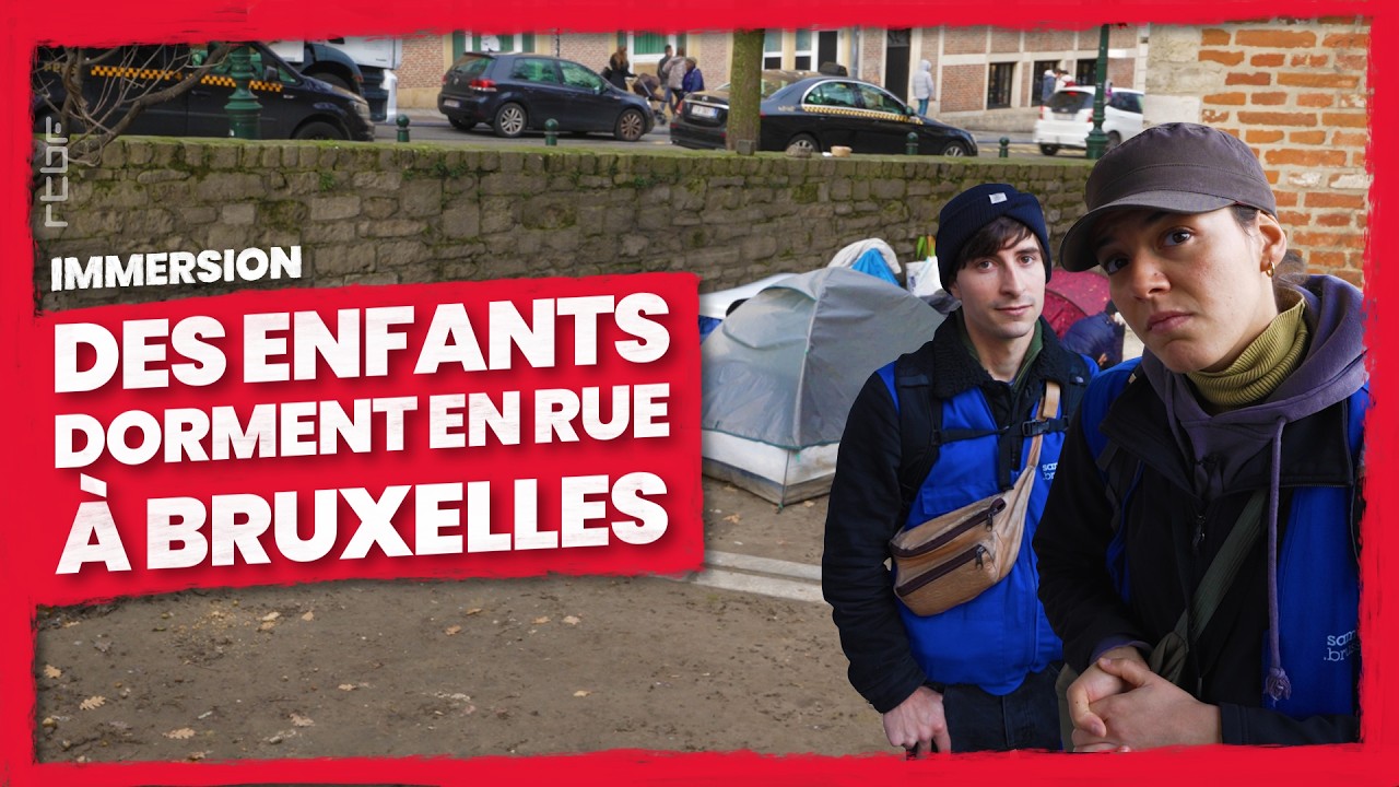 Des enfants dorment en rue à Bruxelles