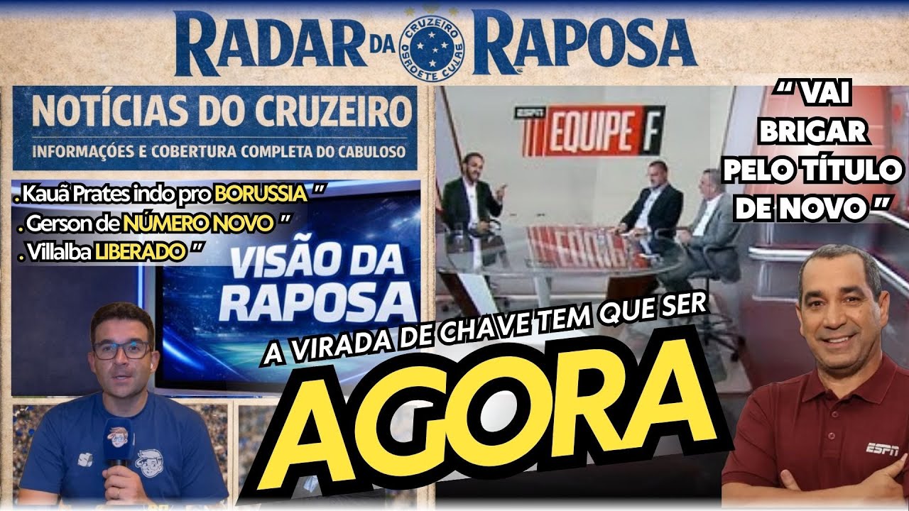 🔥ESPN APOSTA CRUZEIRO CANDIDATO AO TÍTULO ! GERSON DE NÚMERO NOVO ! KAUÃ A CAMINHO DO BORUSSIA!