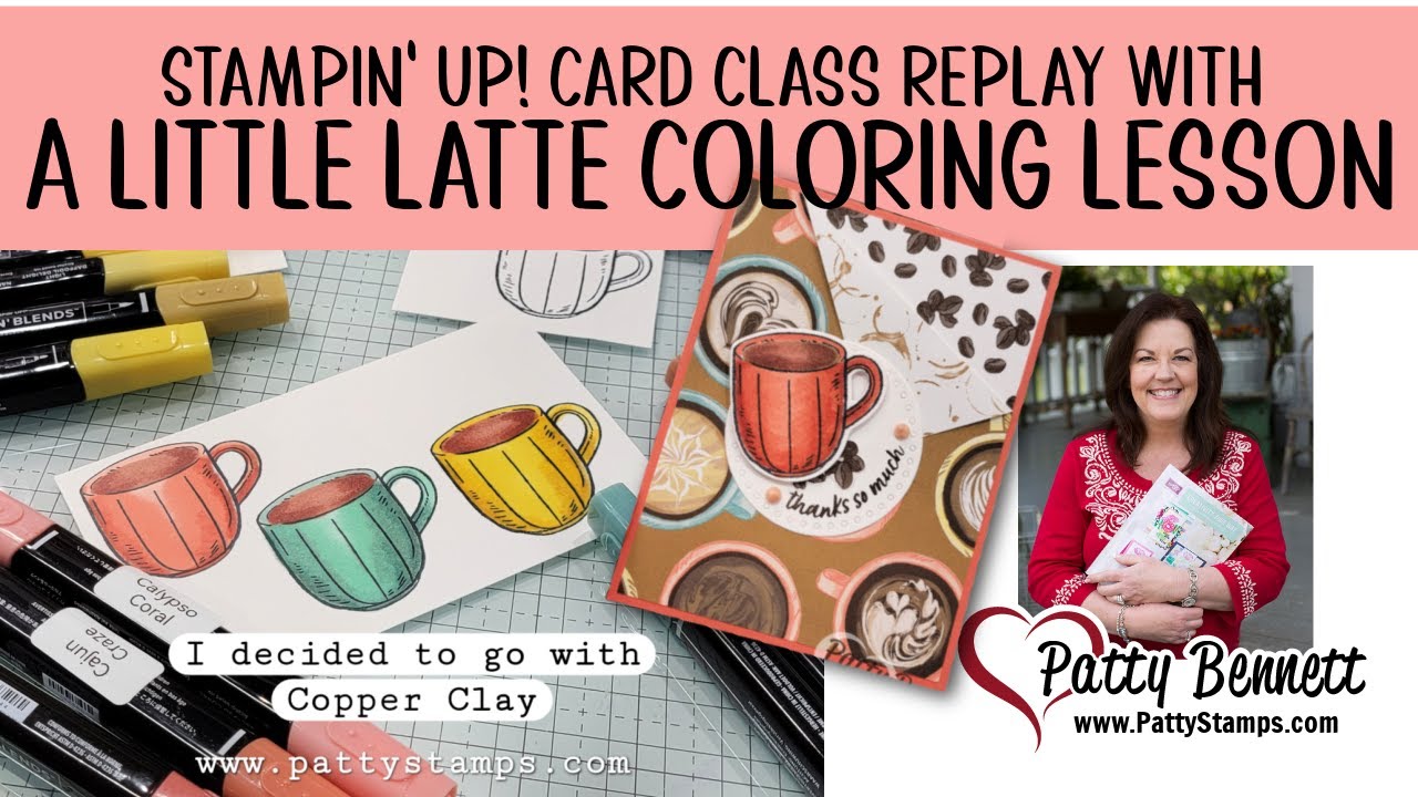 Easy Flap Fold Card with A Little Latte & Stampin' Blends