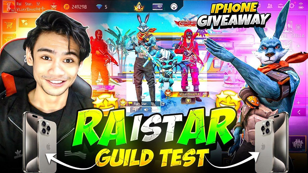 I PHONE GIVEAWAY RAISTAR GUILD TEST PRANK || THE STAR