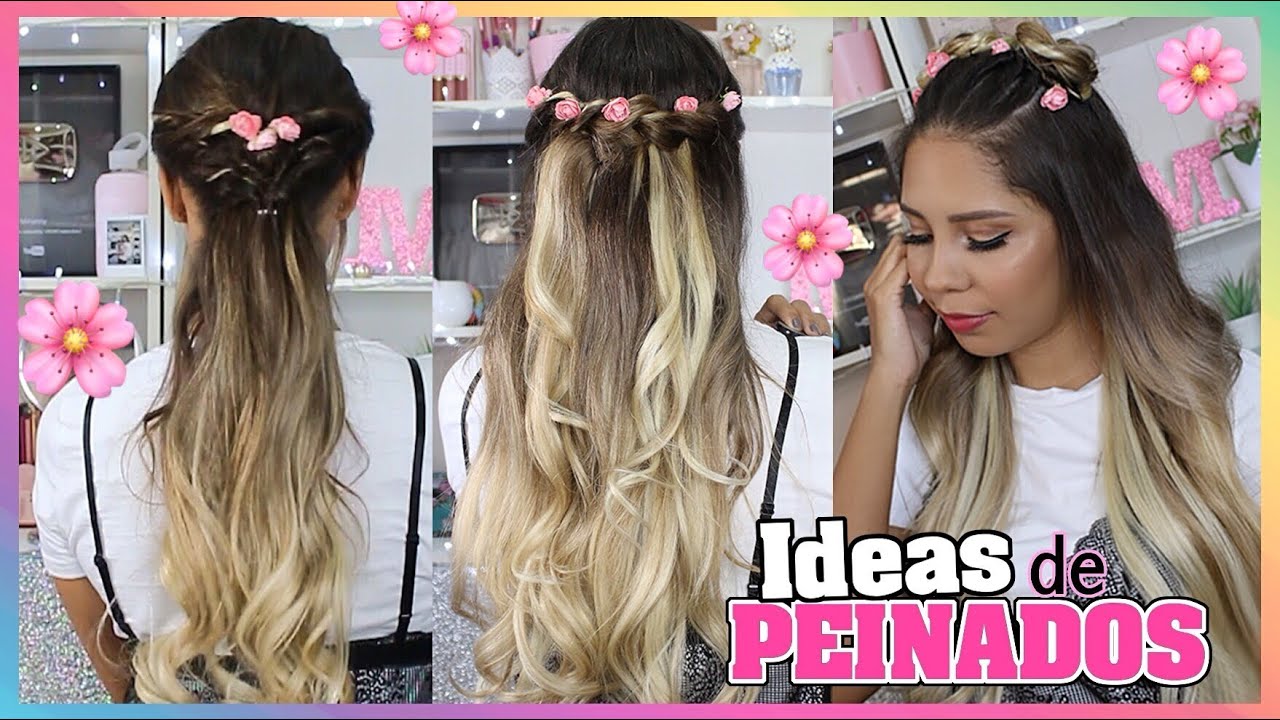 PEINADOS FÁCILES para PRIMAVERA VERANO: Kriyya Spring HairStyles♡│Mirianny