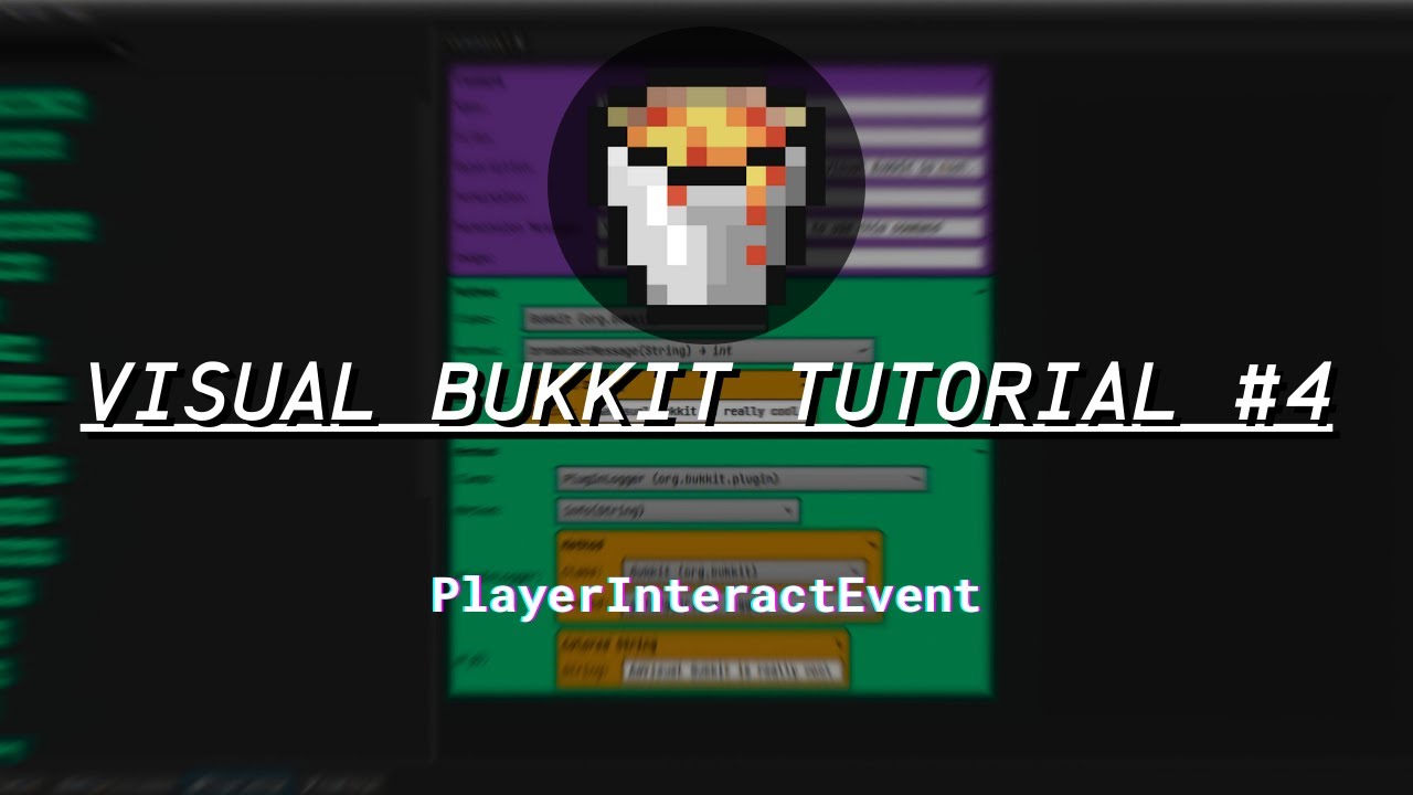 VISUAL BUKKIT V6 TUTORIAL #4 | PlayerInteractEvent