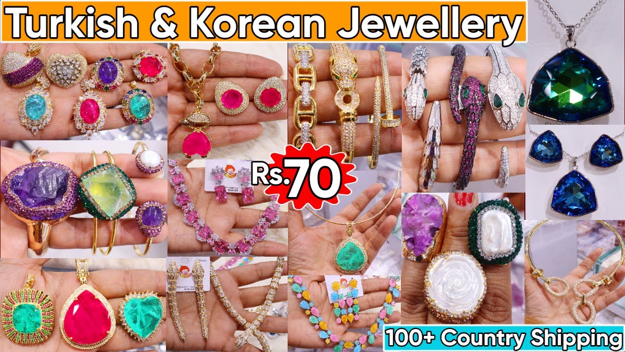 Exclusive Turkish & Korean Jewellery Collection 2024 | Premium Quality Fashion Jewellery in India