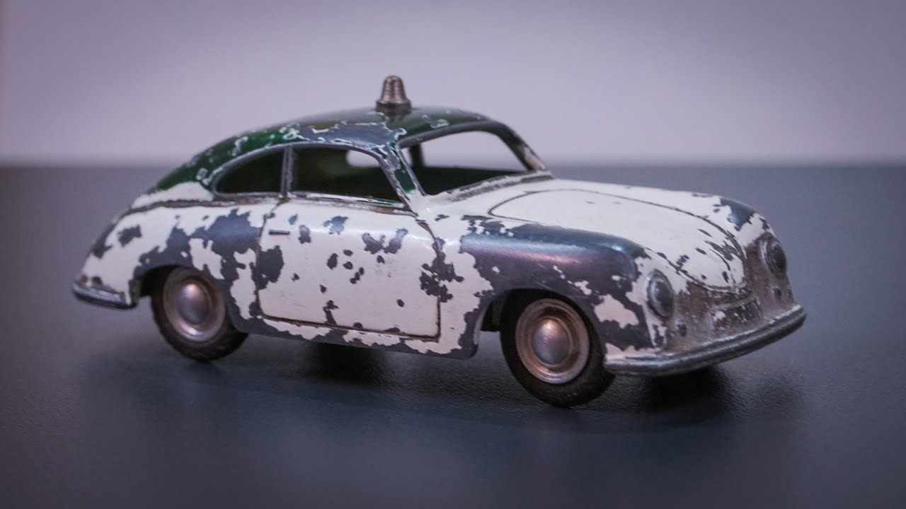 Реставрация Porsche 356 Police Märklin модель автомобиля