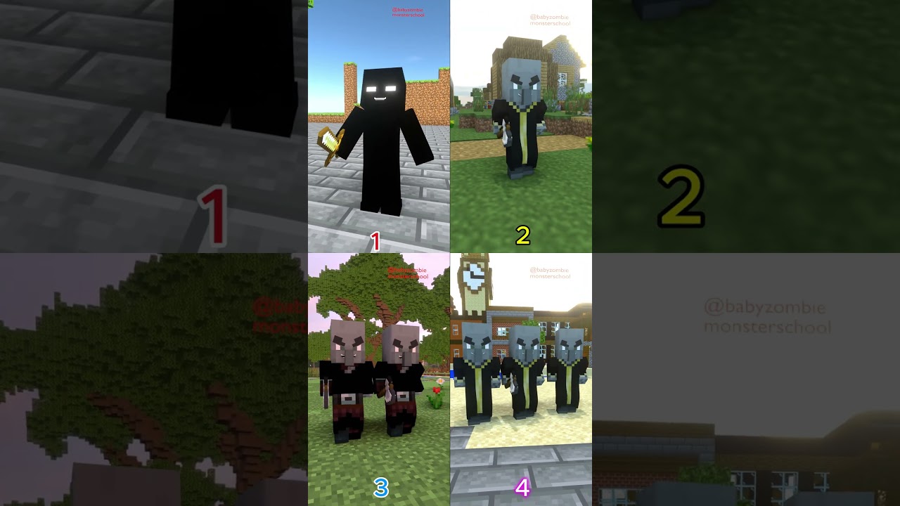 TREINAMENTO DE FOR&Ccedil;A - All - Baby zombie mincraft animation #memes