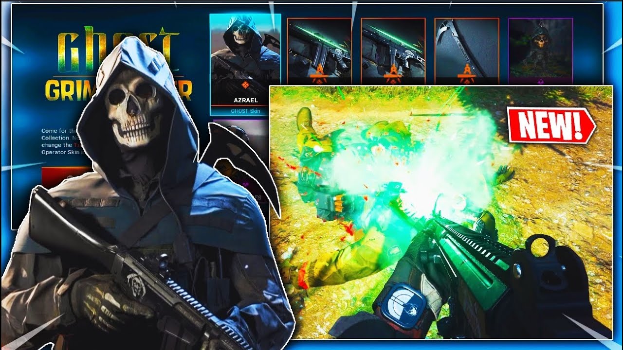 the NEW GHOST GRIM REAPER BUNDLE IN MODERN WARFARE! SHOWCASE (NEW GHOSTLY GREEN TRACER FIRE)