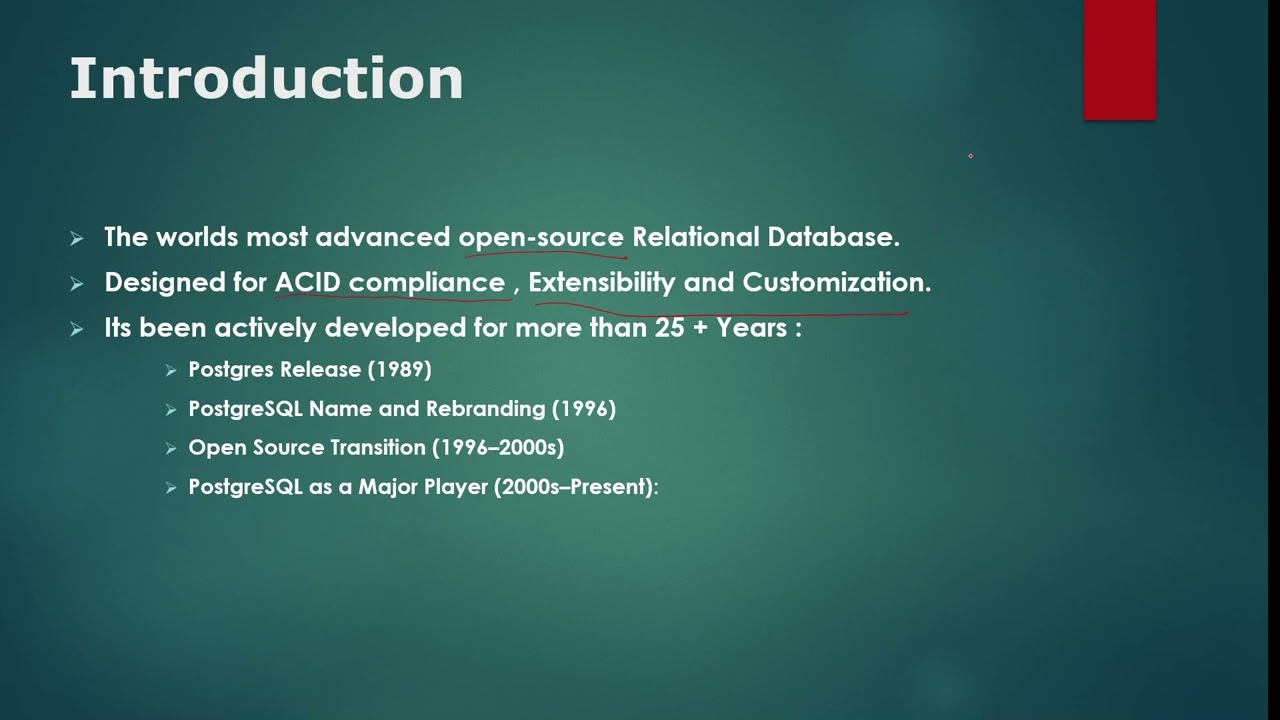 PostgreSQL DBA Training – Part 02: Introduction and Core Fundamentals