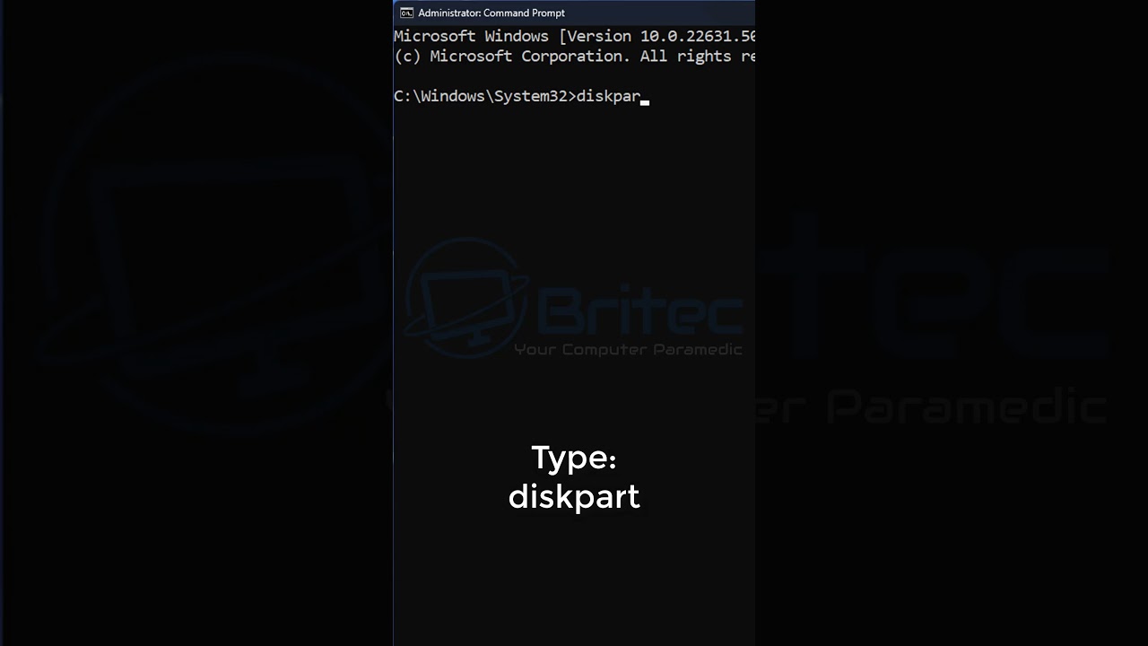 Очистка жесткого диска SSD в CMD