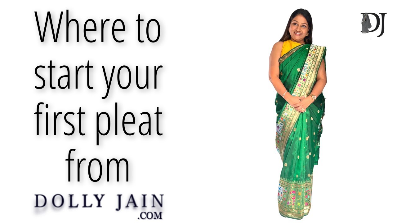 Where to start your first pleat from | How to wear a saree | Dolly Jain