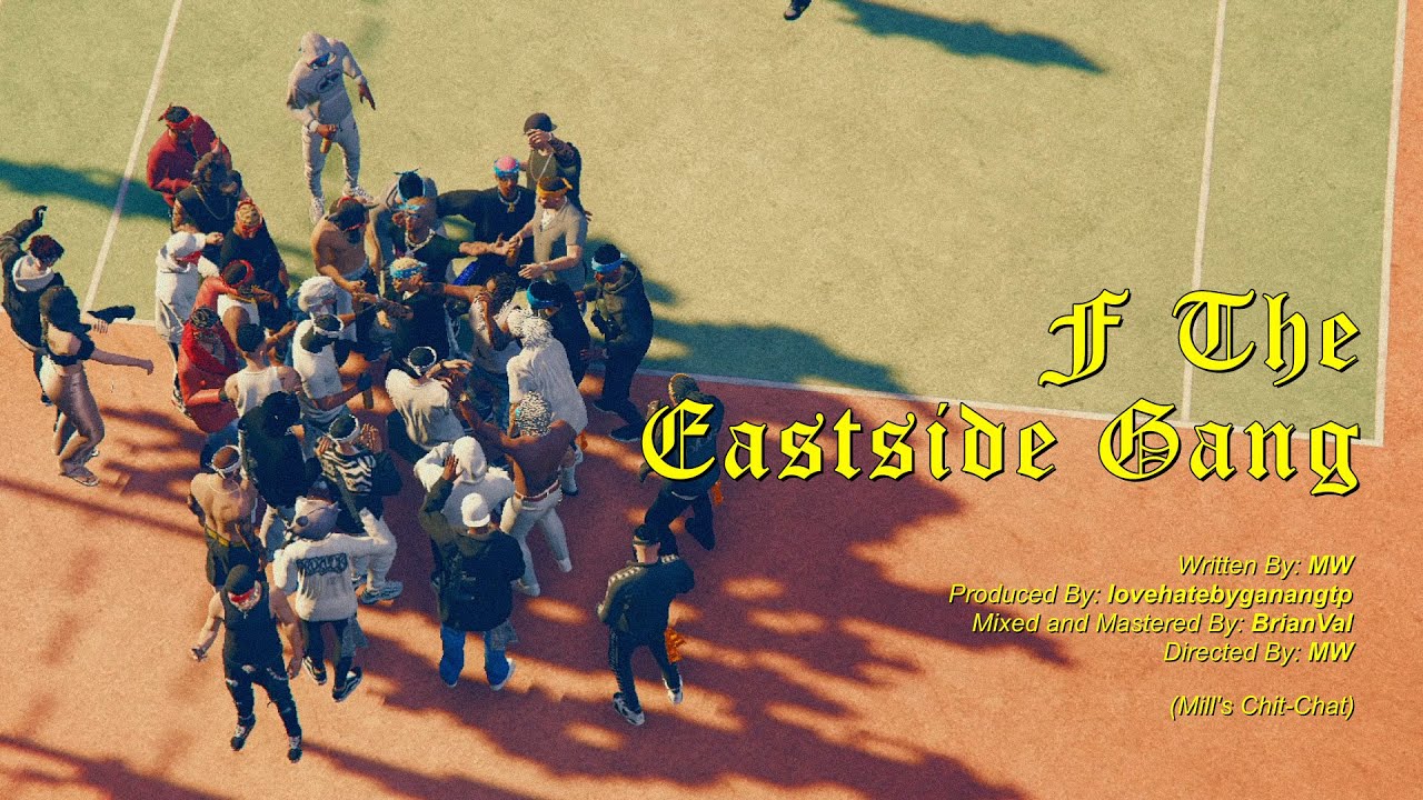 MILL WEST - F THE EASTSIDE GANG [prod. lovehatebyganangtp] (Lyrics Video)