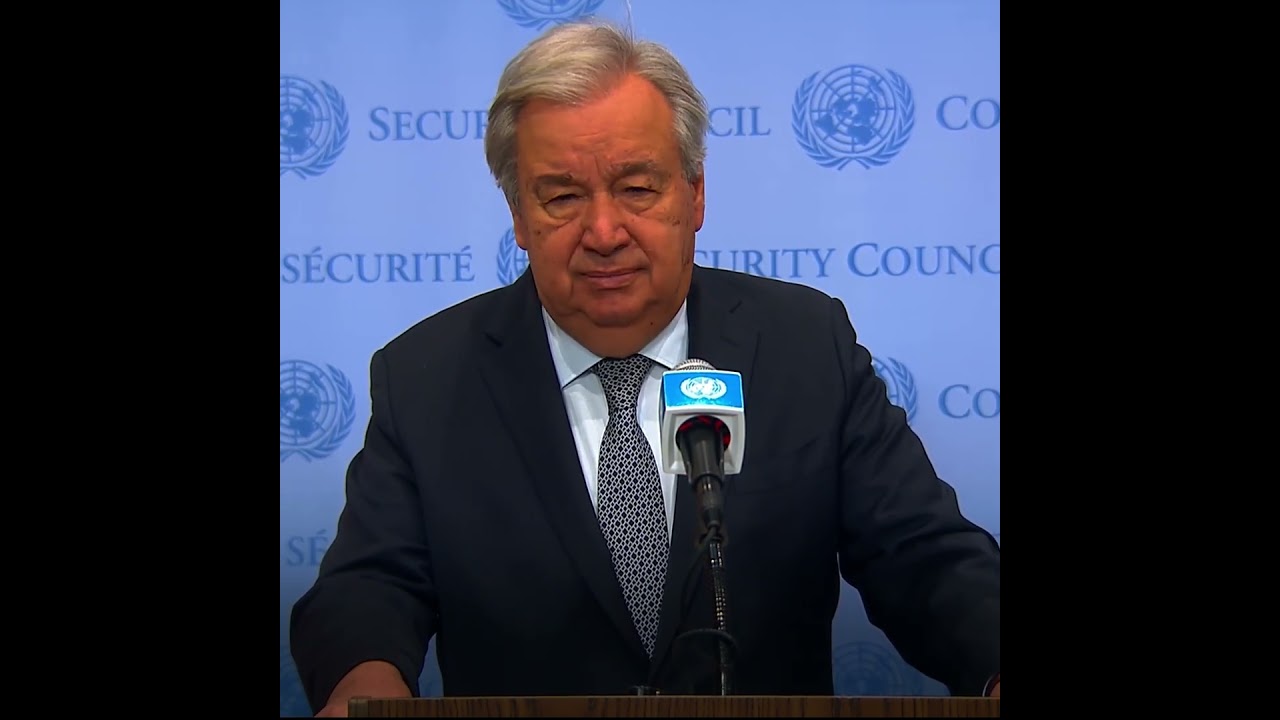 UN Secretary-General Antonio Guterres on tensions between India and Pakistan