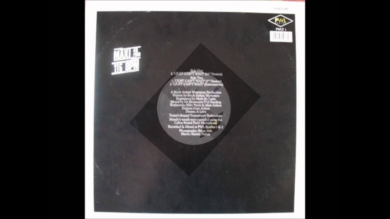 Mandy Smith - I Just Can't Wait (12'' Version)
