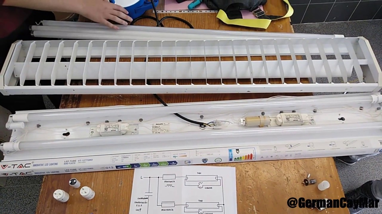 💡CAMBIAR a LED* tubos fluorescentes (conexión directa y por un lateral) | ⚡️TUTORIAL* ✅