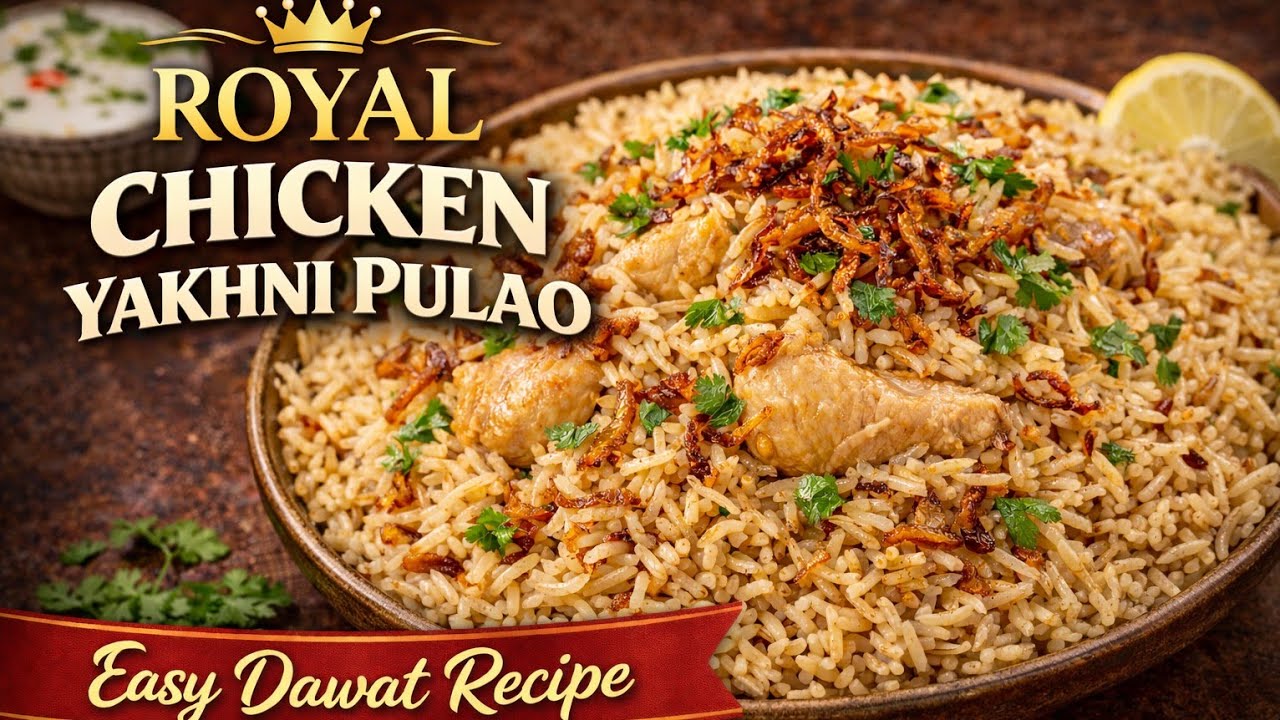 Chicken Yakhni Pulao at Home | Dawat Special Recipe