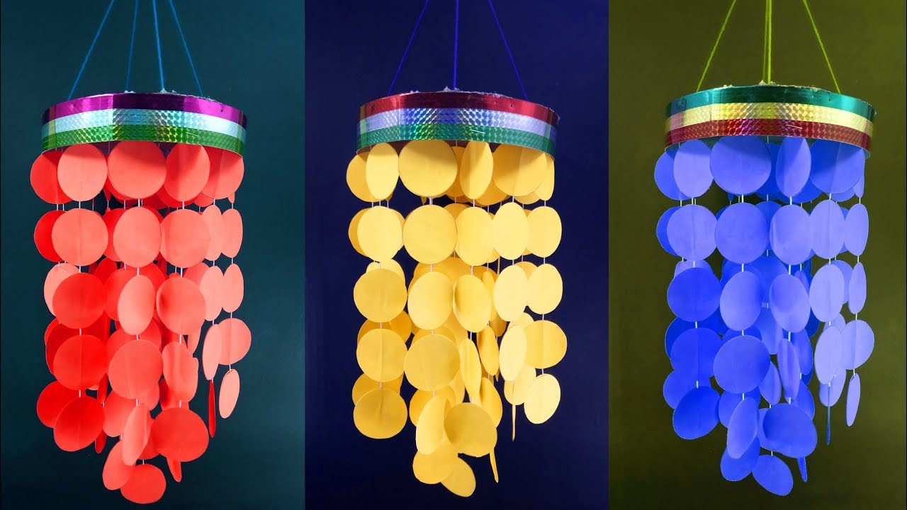 Paper wall hanging decorations for Christmas - DIY paper craft