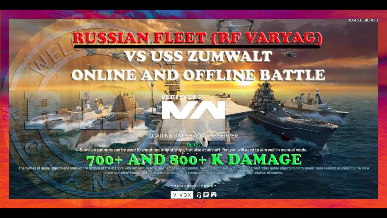 [MODERN WARSHIPS] RUSSIAN FLEET (RF VARYAG) VS USS ZUMWALT