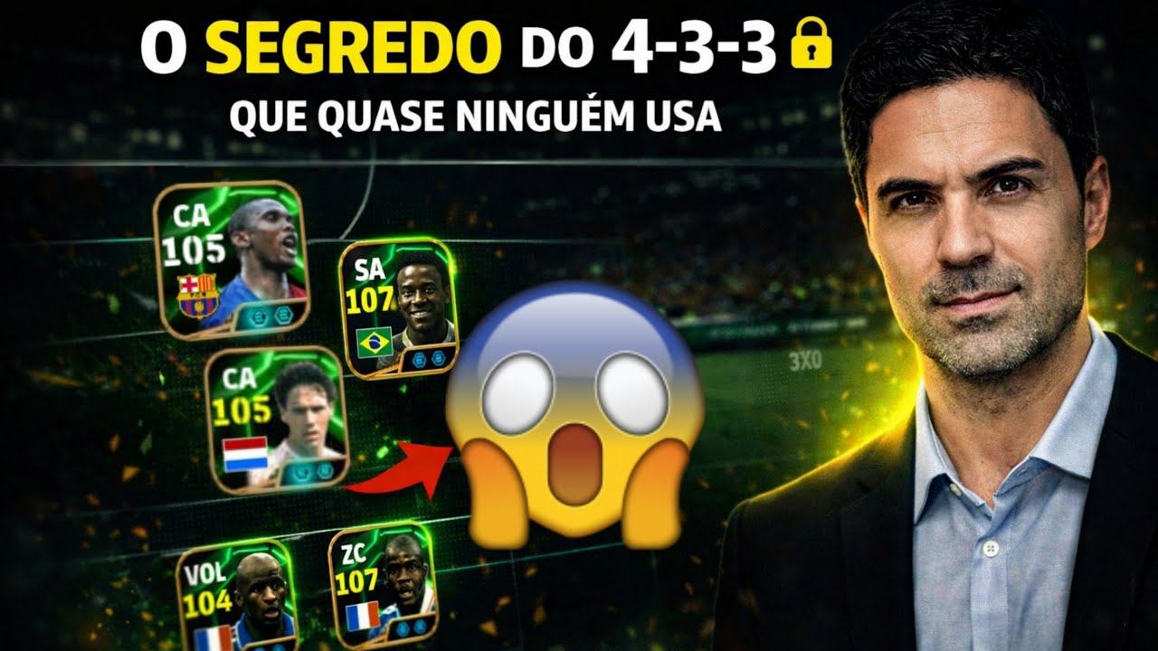 A MELHOR FORMAÇÃO do eFootball 2026 para Contra-Ataque, Posse de Bola e Contra Ataque Rápido