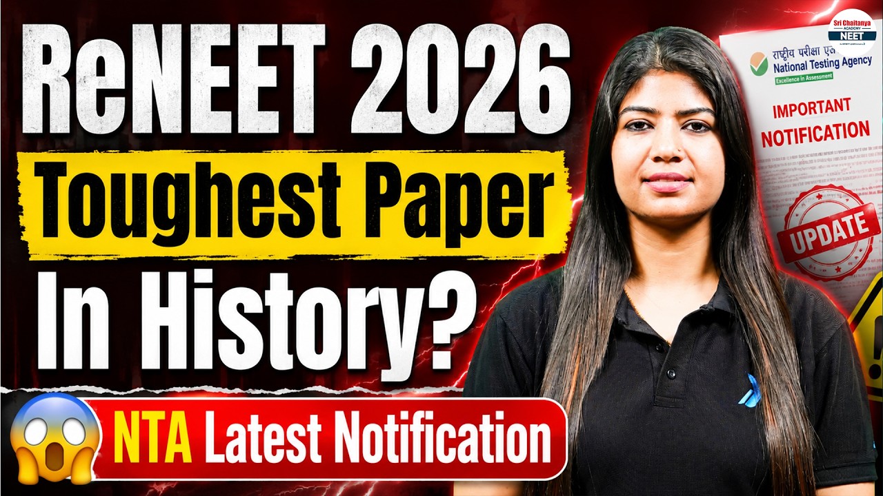 😱 RE-NEET 2026 Toughest Paper in History? | Complete Difficulty Analysis | NTA Latest Notification
