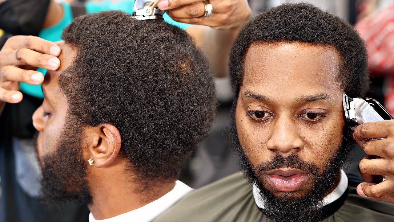 *FULL LENGTH* TRANSFORMATION HAIRCUT TUTORIAL: 360 WAVES LOW TAPER & BEARD LINE UP